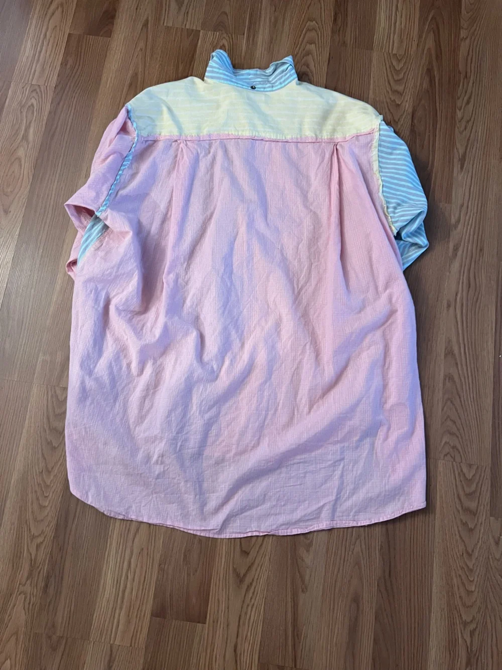 Free People Color-block Button Up - Oversized